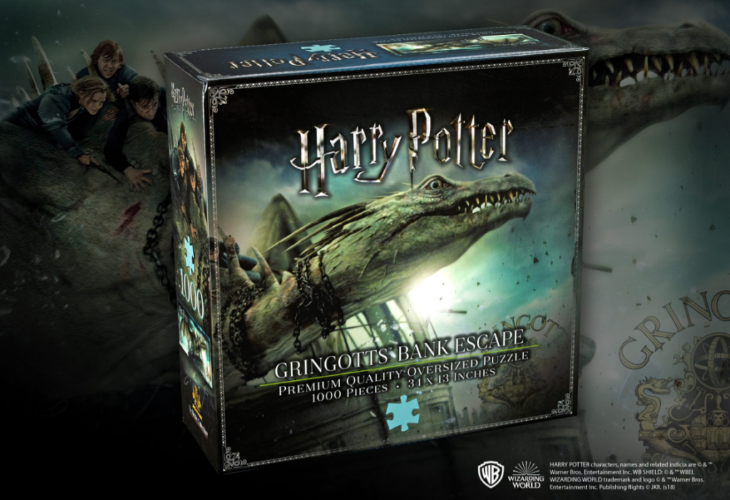 Harry Potter: Puzzle - Útěk z Gringottovy banky - 1000 dílků - EPEE Merch - Noble Collection