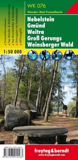 Levně WK 076 Nebelstein, Gmünd, Weitra 1:50 000 / turistická mapa
