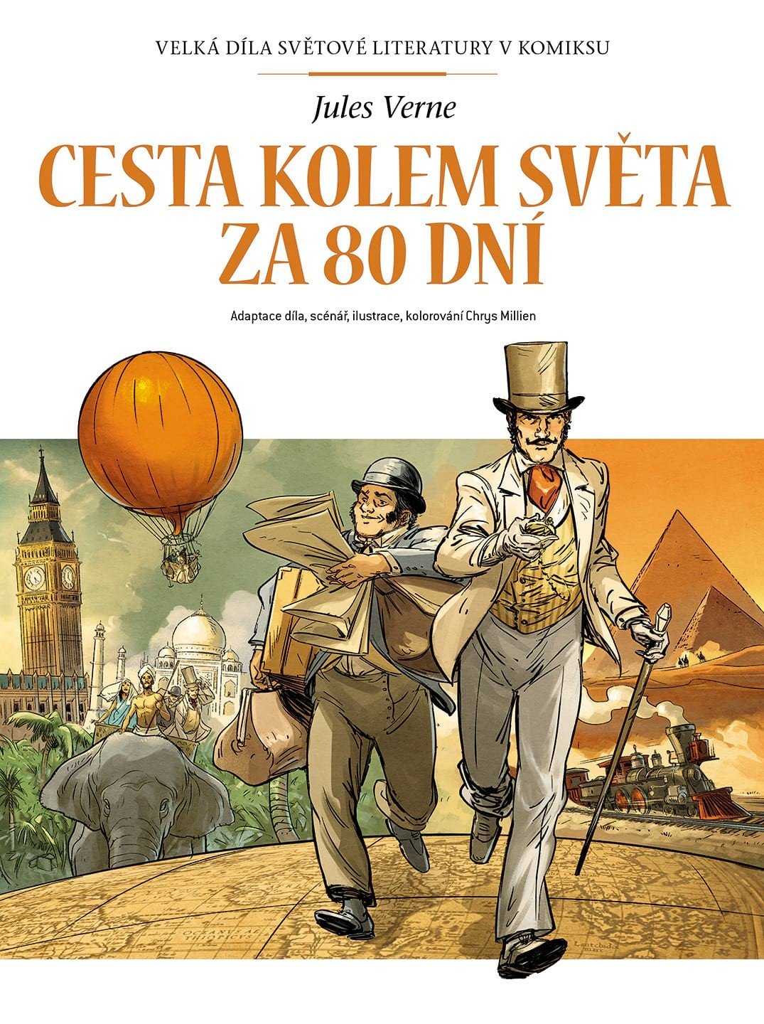 Levně Cesta kolem světa za 80 dní - Velká díla světové literatury v komiksu - Jules Verne