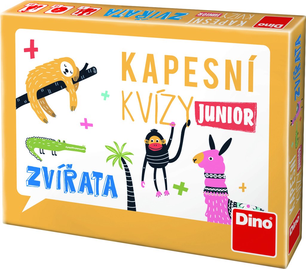Levně DINO Kapesní kvízy Junior - zvířata - Dino