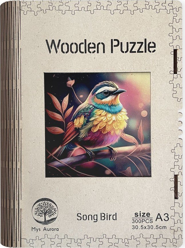 Levně Dřevěné puzzle/Ptačí zpěv A3 - EPEE