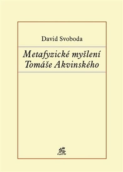 Levně Metafyzické myšlení Tomáše Akvinského - David Svoboda
