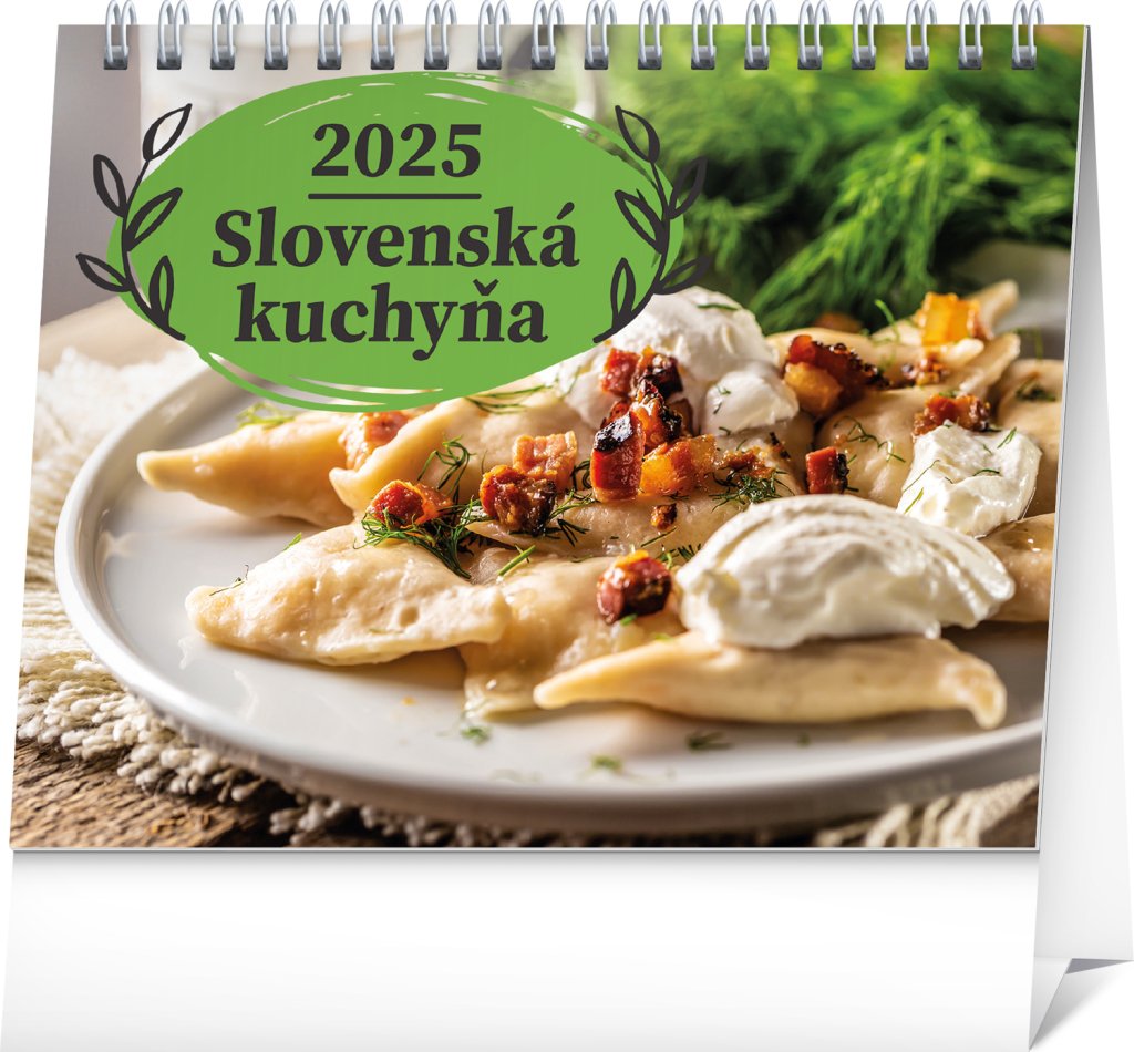 Levně NOTIQUE Stolový kalendár Slovenská kuchyňa 2025, 16,5 x 13 cm Slovensky