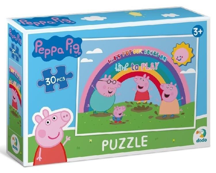 Levně Puzzle Prasátko Peppa: Duha 30 dílků