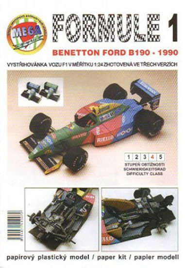 Levně Formule 1: Benetton Ford B190 - 1990/papírový model - Michal Antonický