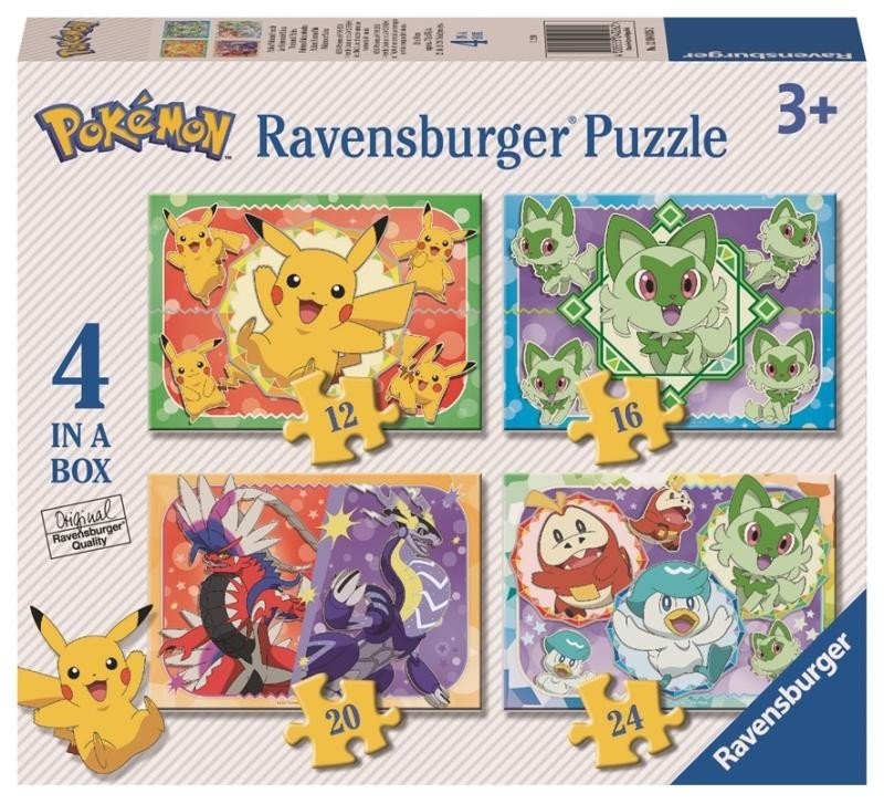 Levně Puzzle Pokémoni 4 v 1