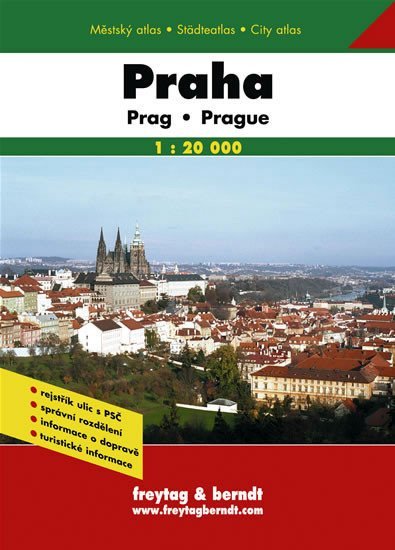 Levně Praha atlas 1:20 000 (A5, spirála)