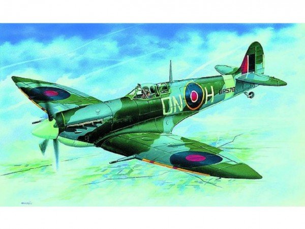 Levně Model Supermarine Spitfire H.F.MK.VI 12,9x17,2cm v krabici 25x14,5x4,5cm