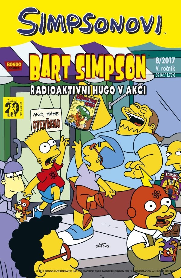 Levně Simpsonovi - Bart Simpson 8/2017 - Radioaktivní Hugo v akci - Matthew Abram Groening