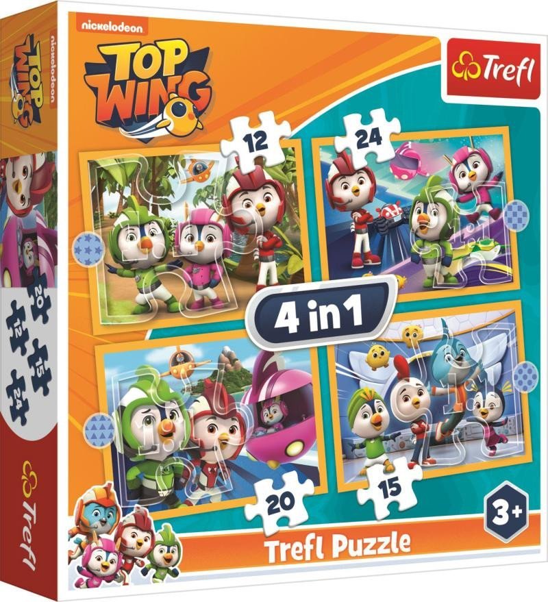 Levně Trefl Puzzle Top Wing - Akademie 4v1 (12,15,20,24 dílků)