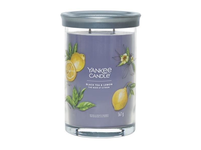 YANKEE CANDLE Black Tea & Lemon svíčka 567g / 2 knoty (Signature tumbler velký )