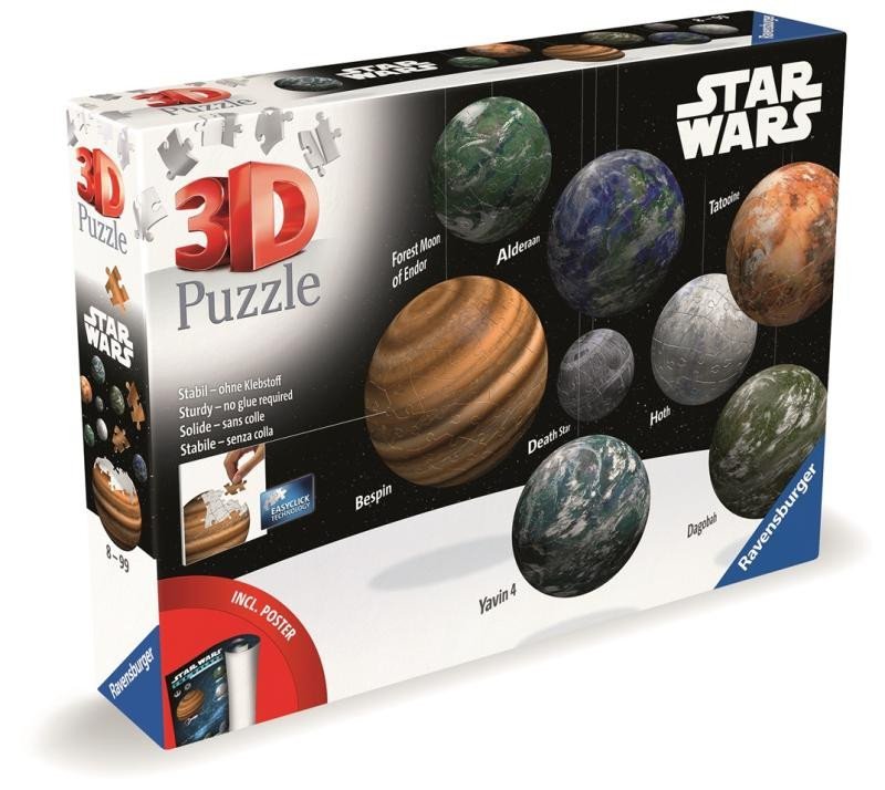 Levně Puzzle 3D Star Wars Galaxie 531 dílků