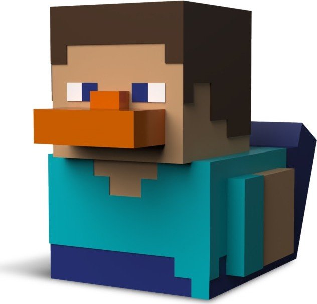 Tubbz kachnička mini Minecraft - Steve - EPEE