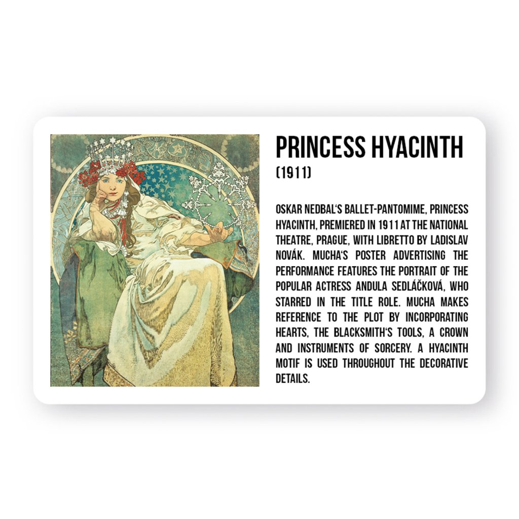 Levně Magnet Alfons Mucha - Princezna