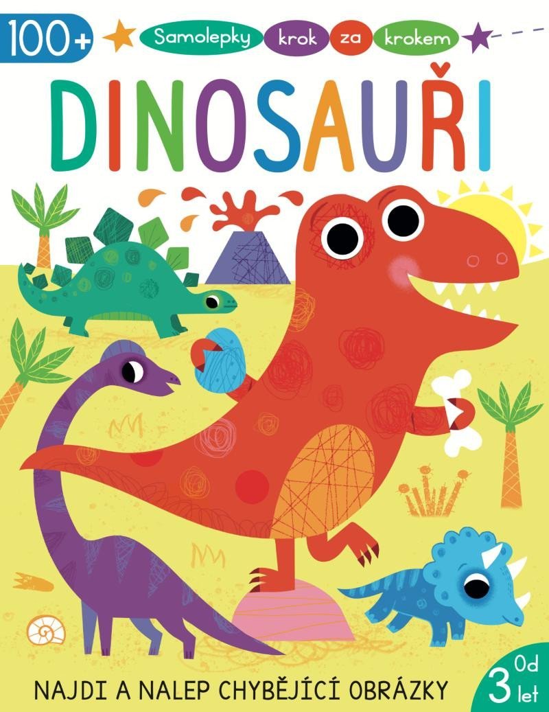 Samolepky krok za krokem Dinosauři - Emma Munro Smith