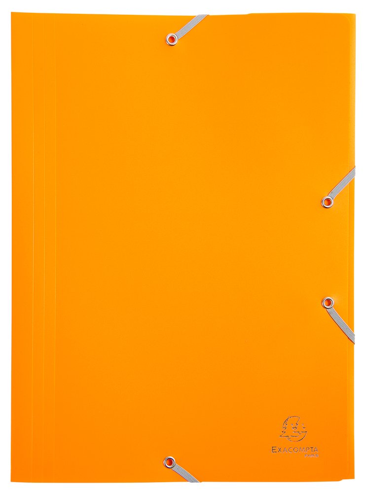 Levně Exacompta spisové desky s gumičkou, Opak, A4 maxi, PP, žluté