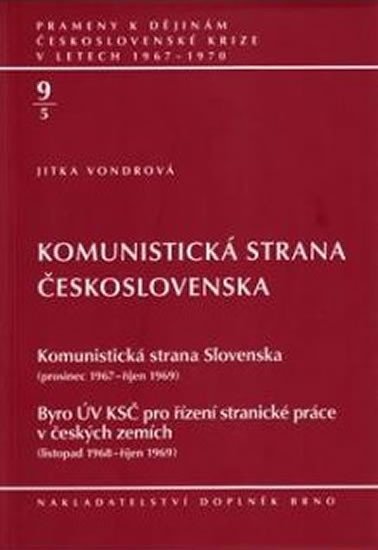 Levně Komunistická strana Československa - Jitka Vondrová