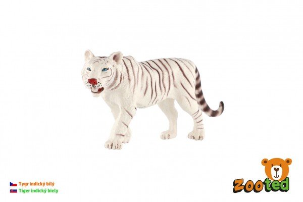 Levně Tygr indický bílý zooted plast 14cm v sáčku