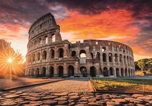 Levně Puzzle Západ slunce v Římě 1000 dílků