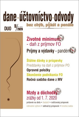 Levně DUO 10/2020 – Životné minimum a daň z príjmov FO