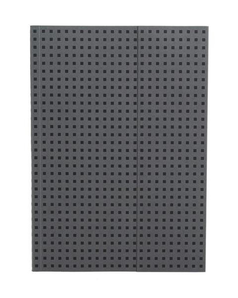 Levně Zápisník Paper-Oh Quadro Grey on Black A4 nelinkovaný