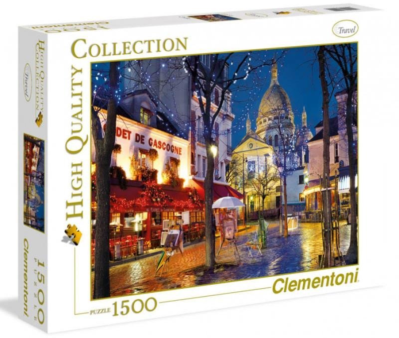 Clementoni Puzzle Paříž - Montmartre 1500 dílků - Clementoni