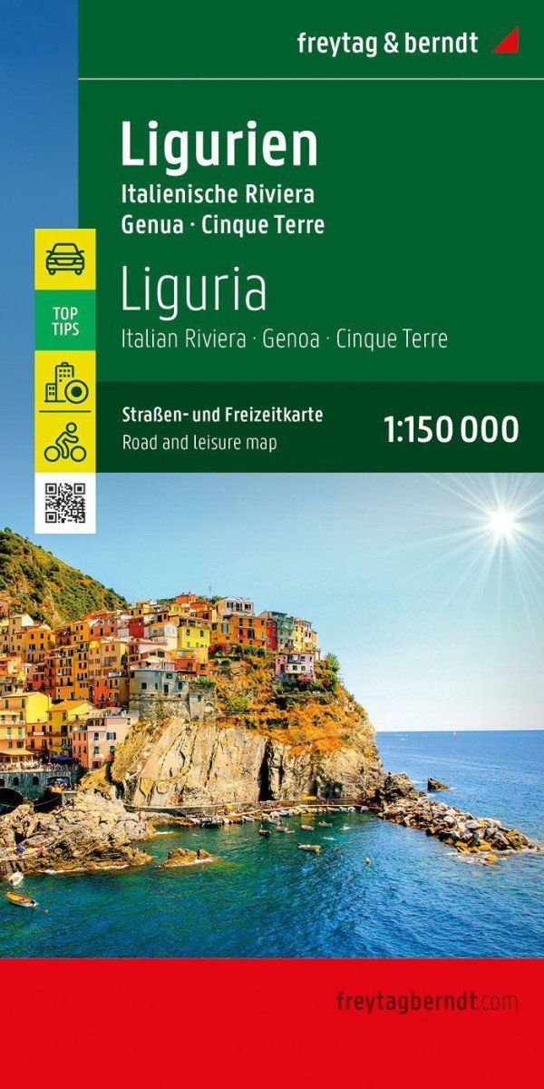 Levně Ligurie 1:150 000 / silniční a rekreační mapa