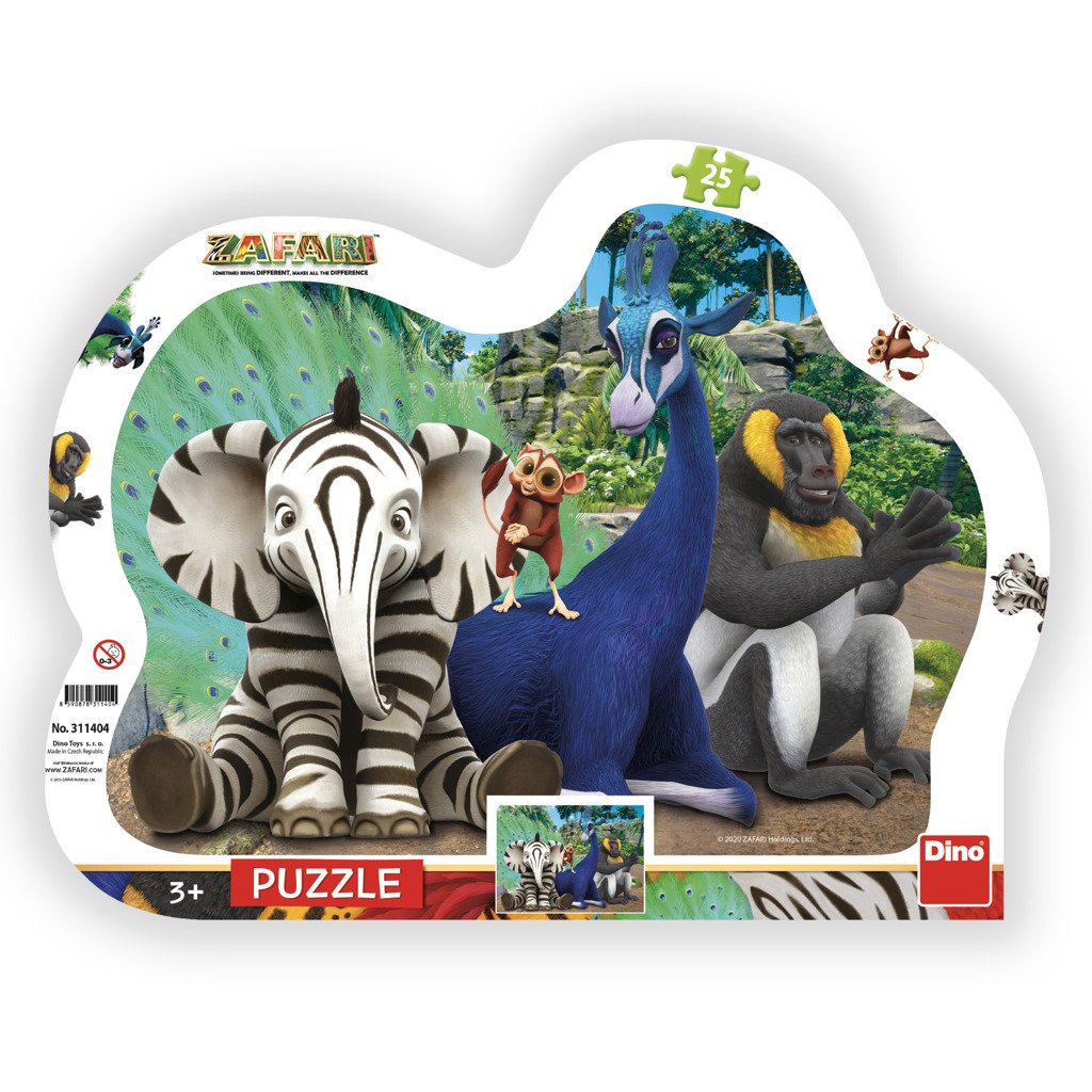 Zafari: Puzzle 25 dílků - Dino