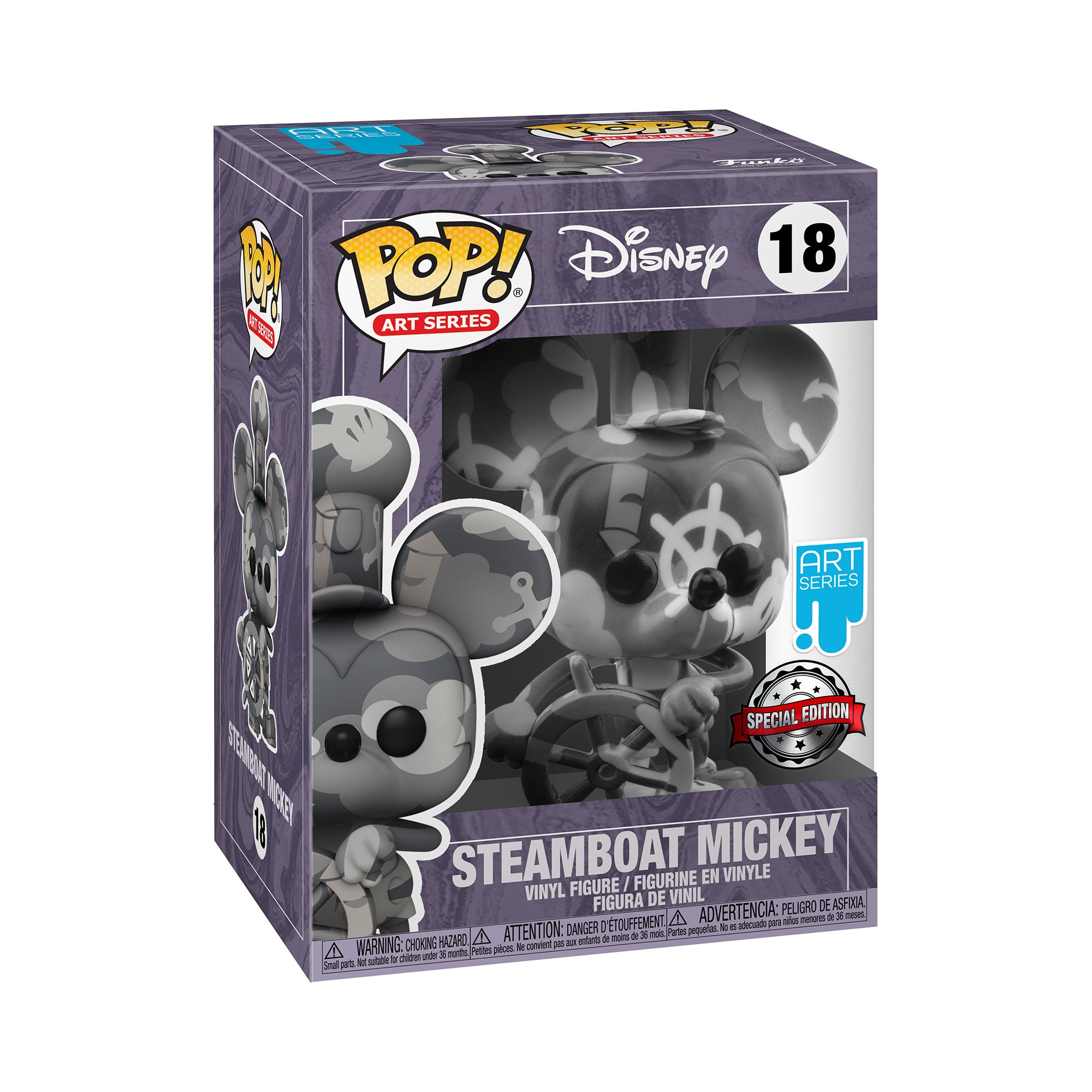 Levně Funko POP Artist Series: Mickey - Steamboat Willie (limited exclusive special edition)