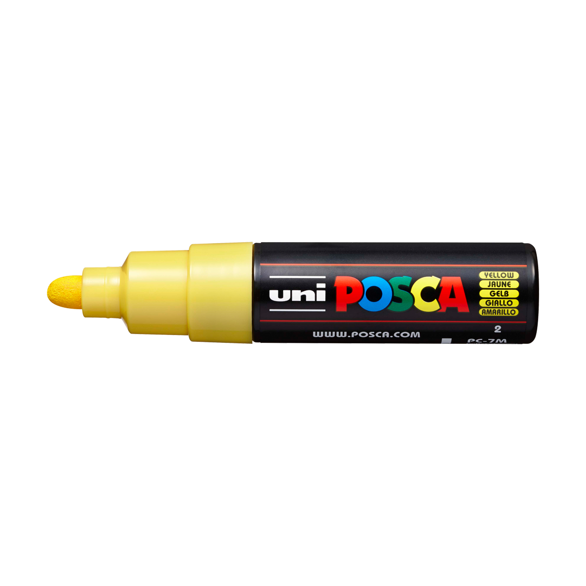 Posca popisovač PC-7M, 4,5 - 5,5 mm, žlutá (2)