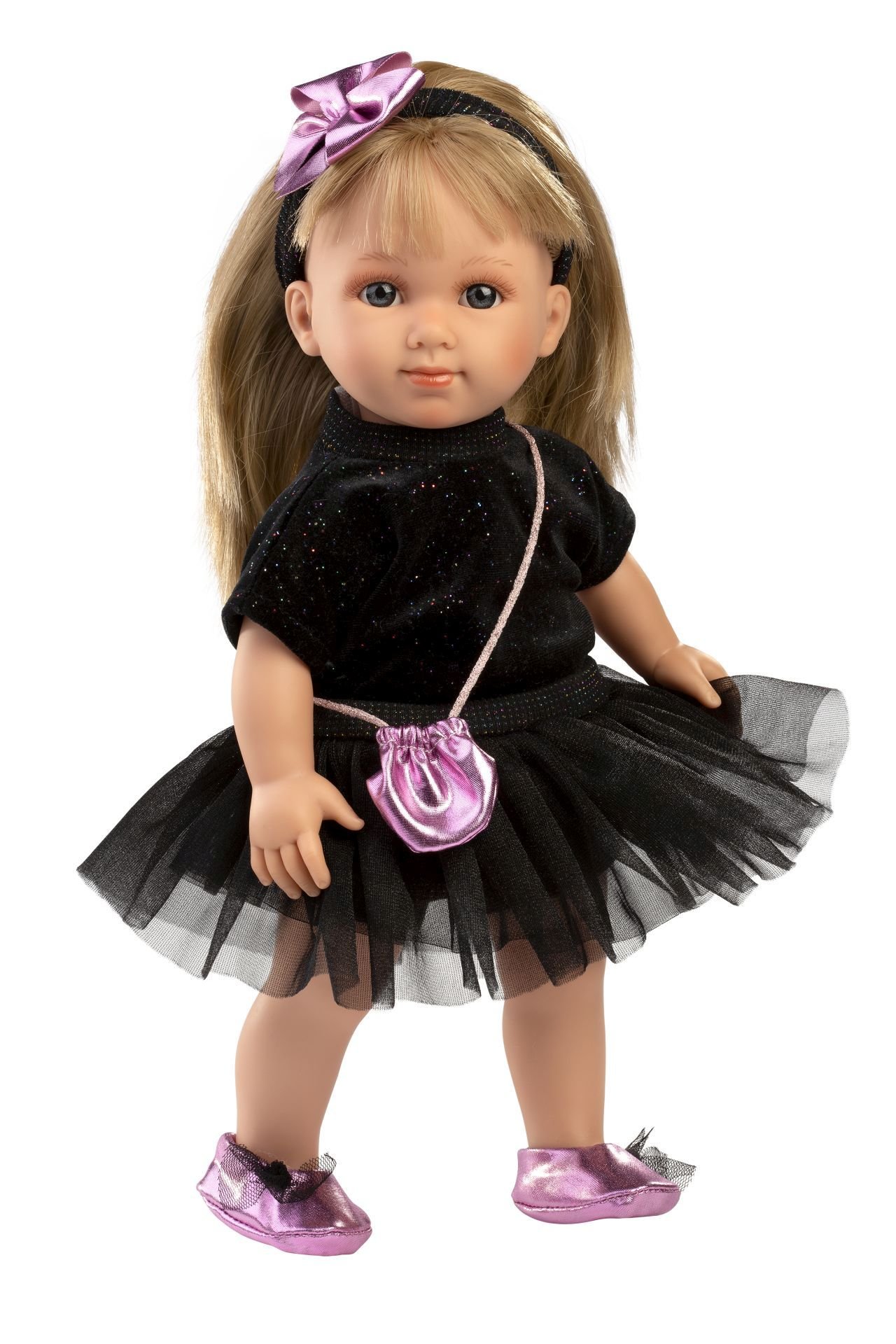 Levně Llorens 53553 ELENA - realistická panenka s měkkým látkovým tělem - 35 cm