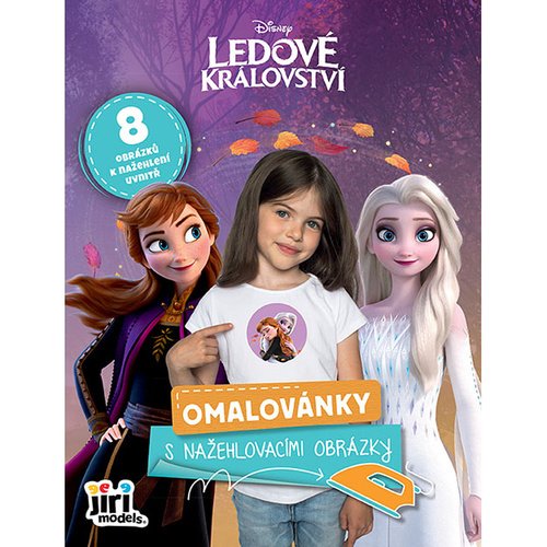 Levně Omalovánky s nažehlovacími obrázky Ledové království