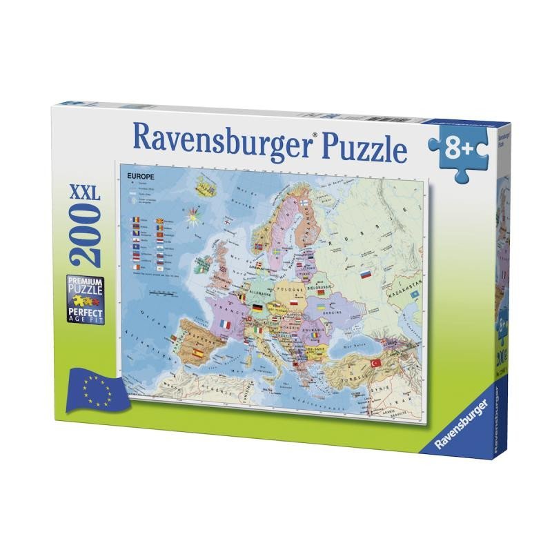 Ravensburger Puzzle - Mapa Evropy 200 dílků