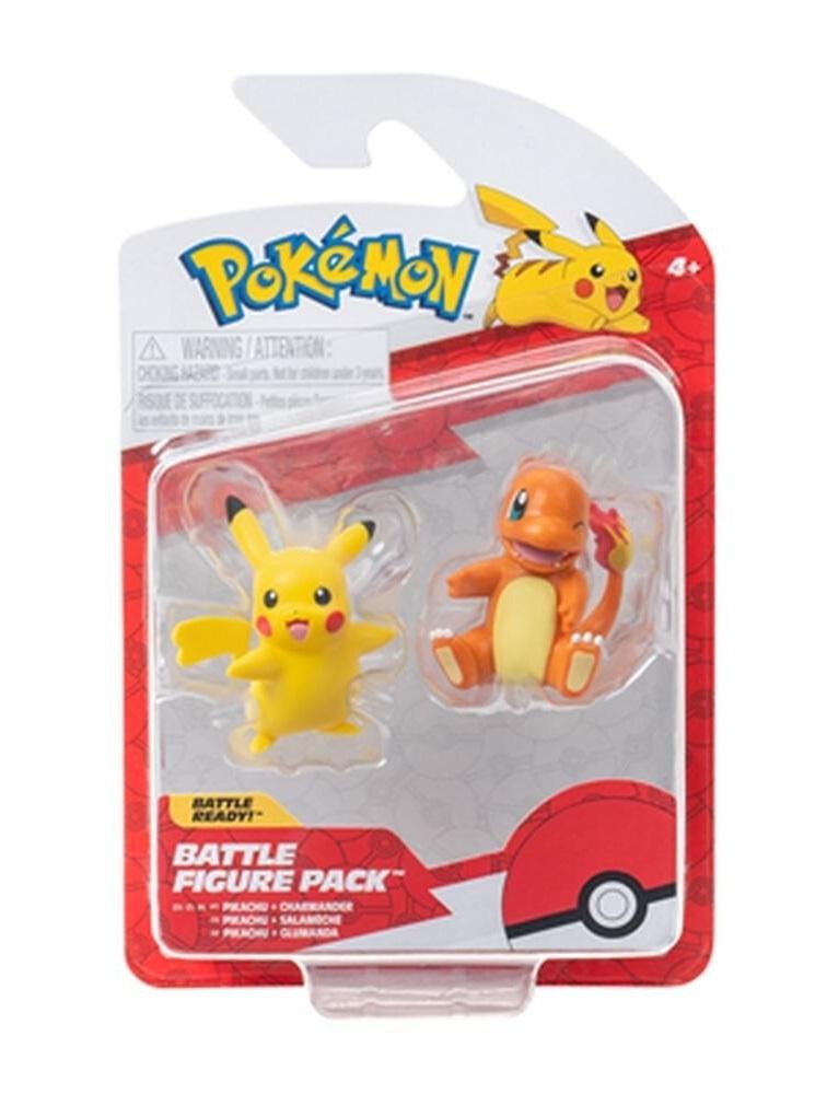 Levně Pokémon akční figurky - mix druhů (Charmander &amp; Pikachu, Squirtle &amp; Pikachu, Bulbasaur &amp; Pikachu)