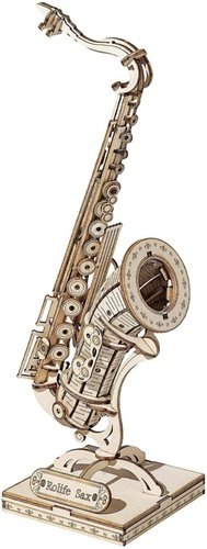 Levně 3D dřevěné puzzle Saxofon