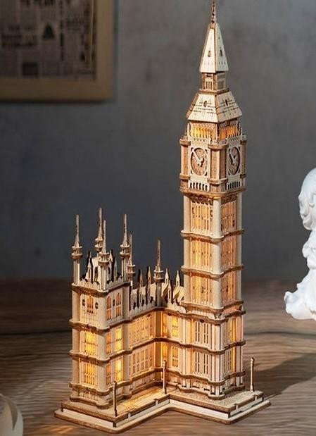 Levně NiXiM LED 3D puzzle/Big Ben s osvětlením “Night Edition”