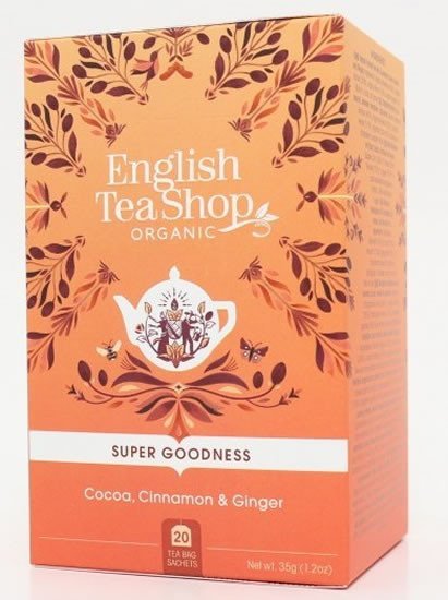 Levně English Tea Shop Čaj Kakao, skořice, zázvor, 20 sáčků