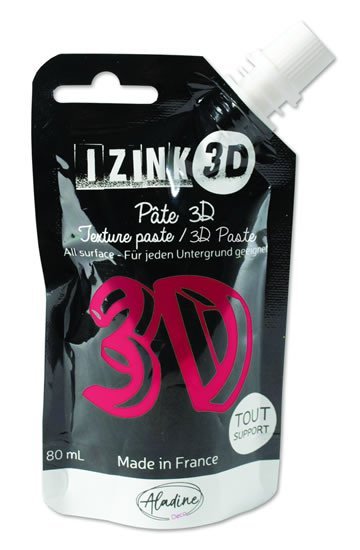 Levně Reliéfní pasta 3D IZINK - geranium, růžová, 80 ml