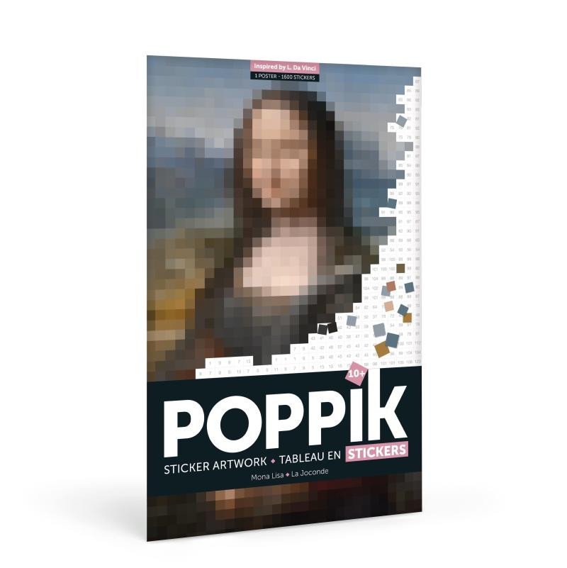 Levně Poppik Samolepkový plakát - DA VINCI (Mona Lisa)
