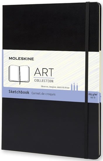 Levně Moleskine Skicář černý A4, tvrdý