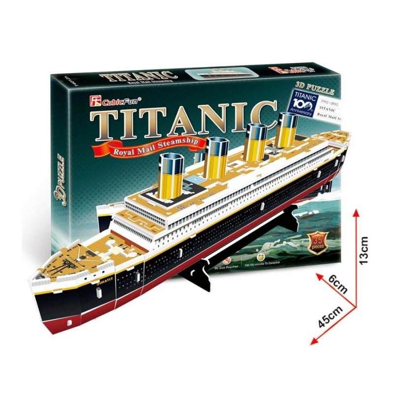 Puzzle 3D Titanic/35 dílků - kolektiv