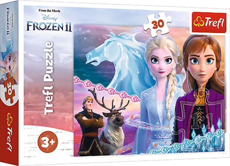 Levně Trefl Puzzle Frozen 2 - Odvážné sestry / 30 dílků