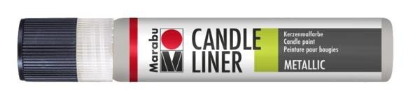 Levně Marabu Candle Liner na svíčky - metalický stříbrný 25 ml