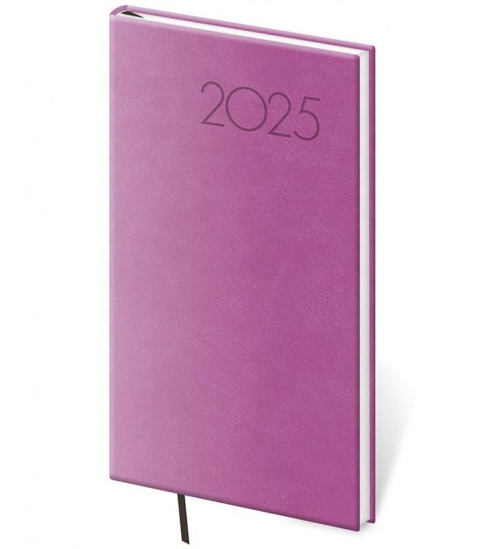 Levně Diář 2025 Print Pop týdenní kapesní fialová