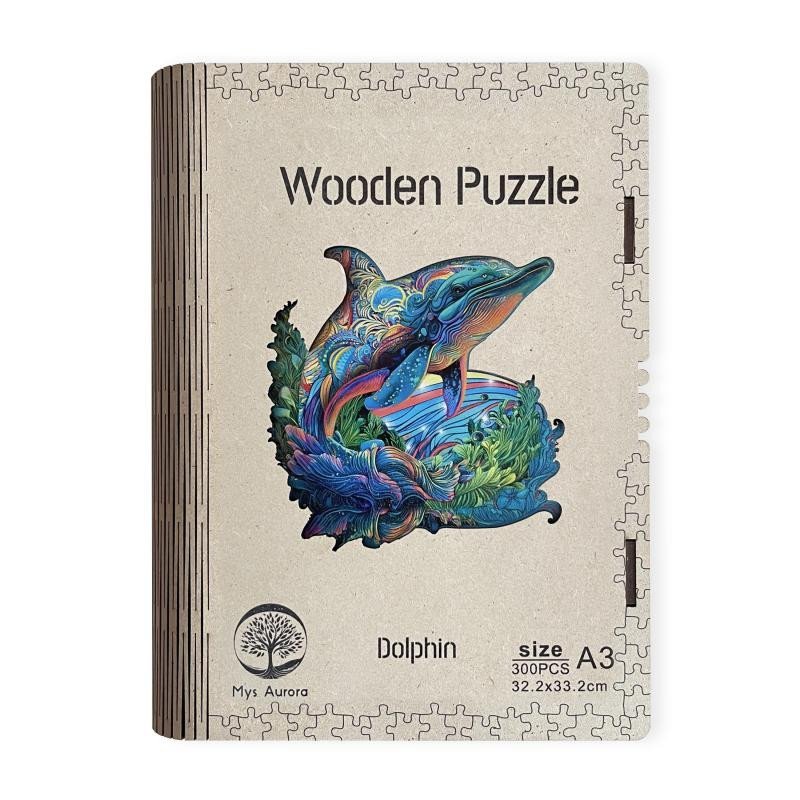 Dřevěné puzzle/Delfín A3 - EPEE