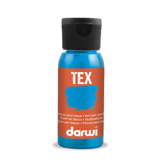 Levně DARWI TEX barva na textil - Tyrkysová 50 ml