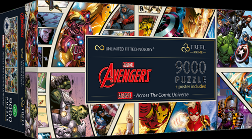Levně Puzzle UFT Marvel Avengers Napříč komiksovým vesmírem 9000 dílků