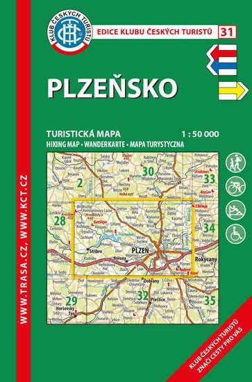 Levně KČT 31 Plzeňsko 1:50 000/turistická mapa