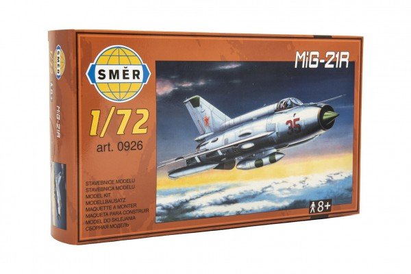 Levně Model MiG-21R 1:72 15x21,8cm v krabici 25x14,5x4,5cm