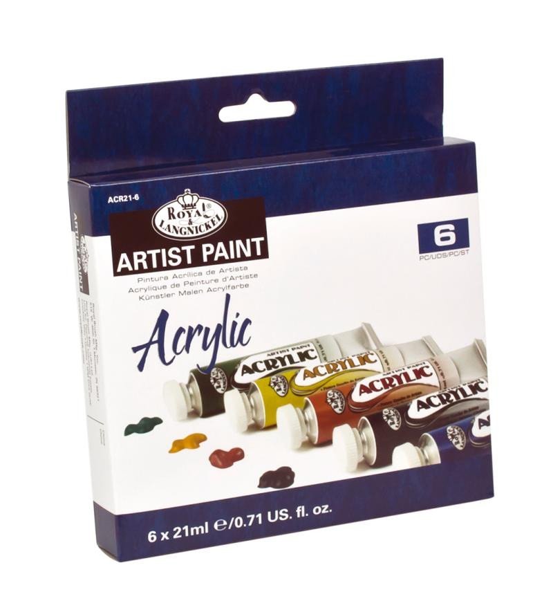 Levně Akrylové barvy Royal &amp; Langnicke ARTIST 6x21 ml